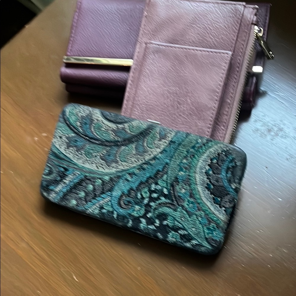 Blush Pink Wallet with Multiple Compartments